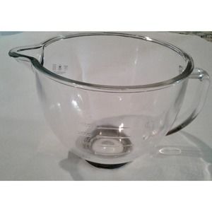 Large 80 Oz Clear Glass Measuring Bowl, Pouring, Baking, Mixing, Kitchen